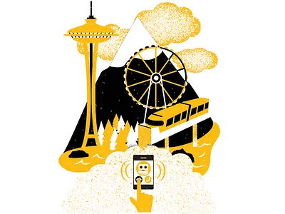 AARP Seattle - Robo Calls aarp best illustration conceptual illustrator editorial editorial illustration editorial illustrator fraud illustration illustrator james olstein james olstein illustration jamesolstein.com landscape magazine magazine illustrator robo calling seattle texture vector