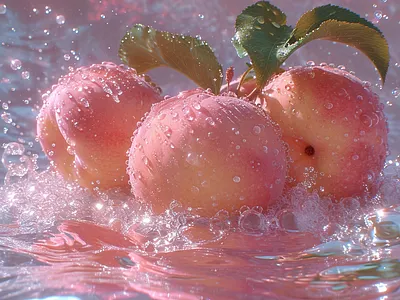 peach and water branding graphic design logo motion graphics ui