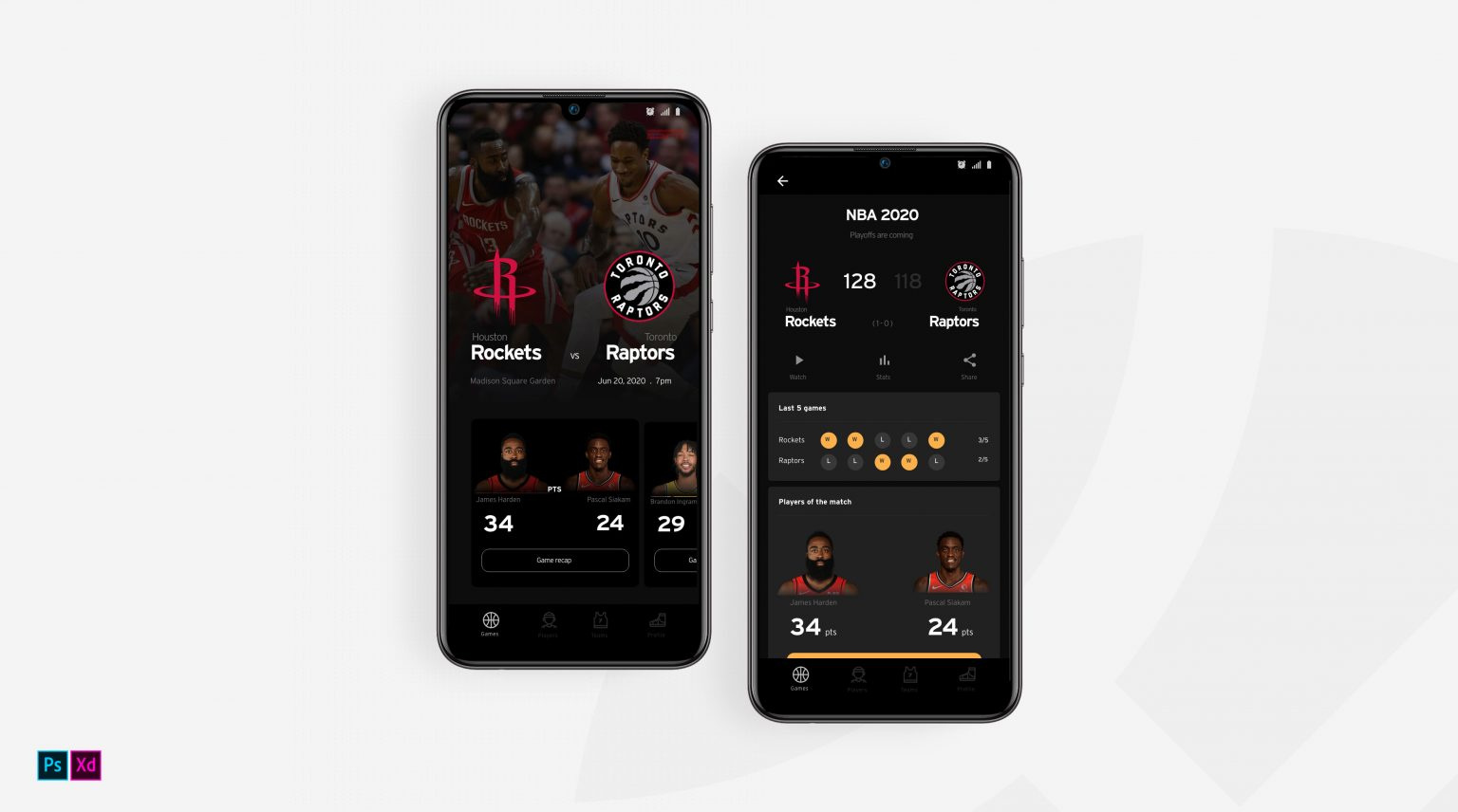 Example of Basketball App