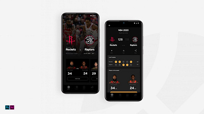 Basketball App mobile motion design ui