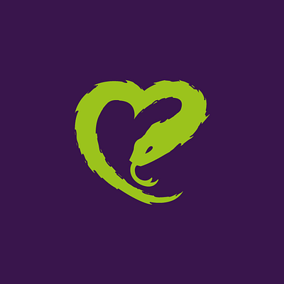 Snake Heart animal branding character clever esports graphic design heart illustration logo mascot minimal simple snake vector