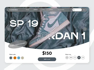 E-Commerce website - Rounded minimal style 3d design ecom ecommerce flat glass glassmorphism graphic design illustration minimal minimalism round shoes sporty ui uidesign web website