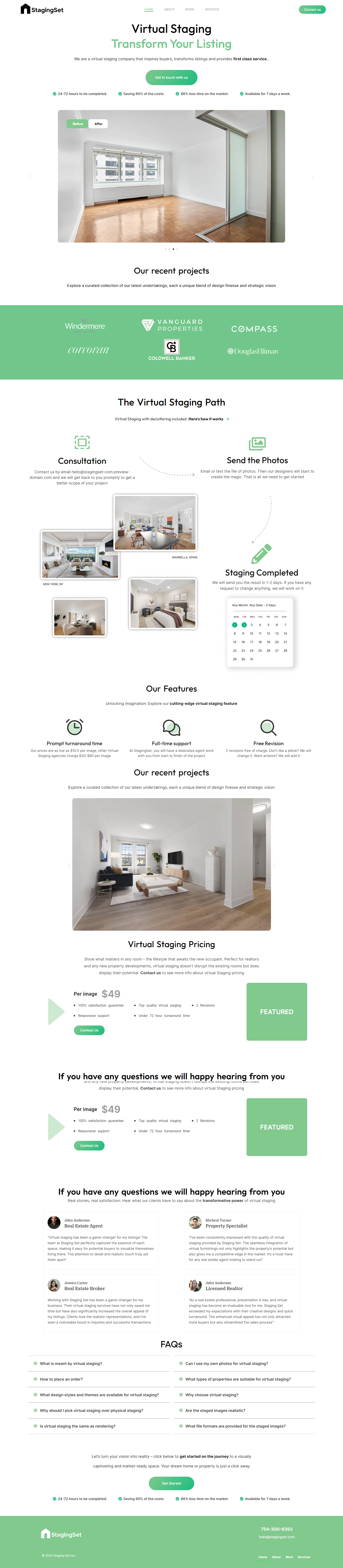 Virtual Staging Website - WordPress Website design staging virtual staging website wordpress