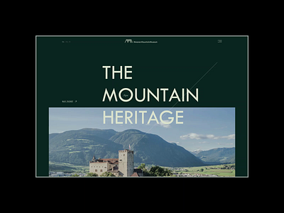 Messner Mountain Museum | MMM animation design mmm museum ui ux