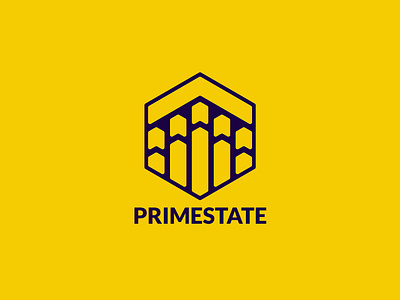 Primestate brand logo design brand identity brand logo branding construction creative design graphic design logo realestate logo vector
