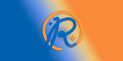 R colorful logo blue design graphic design illustrator orange photoshop