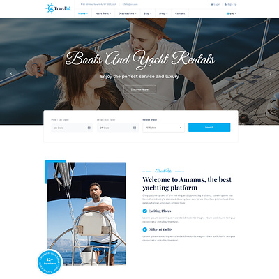 Travelbd - Boat and Travel Tour HTML5 Template trip vacation travel