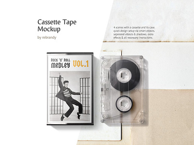 Cassette Tape Mockup aged analogue box casset cassete cassette cassette tape cassette tape mockup compact data media mixtape mock up mockup music record sound tape white