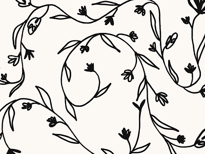Black and White Vine Pattern brand design brand pattern branding branding inspo branding pattern floral pattern flower pattern flower vine pattern graphic design illustration logo pattern pattern design