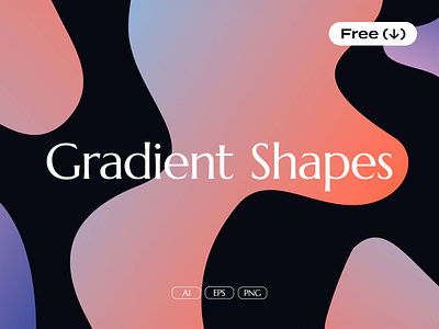 Abstract Gradient Shapes abstract blobs design download elements forms free freebie gradient graphics illustration pixelbuddha png shapes smooth transparent vector