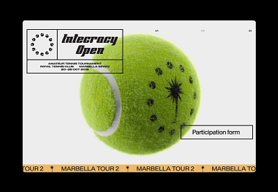 Intecracy Open Website branding tennis ui web website