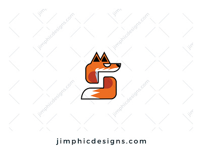 S Fox Logo branding design fox graphic design letter letter logo logo vector