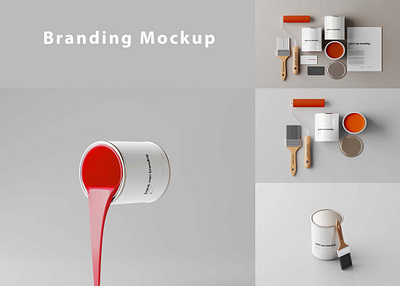 Paint Branding Mockup(PSD) download mock up download mockup mockup mockups psd psd mockup