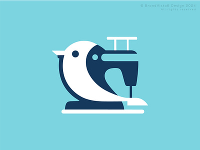 Sewing Machine Logo Design bird branding brandvista clothingbrand concept designideas fashion feminelogo freedom girlsfashion handmade icon ideas logodesigner logodesigns logos onlineshoplogo sewingmechinelogo style tailorshoplogo