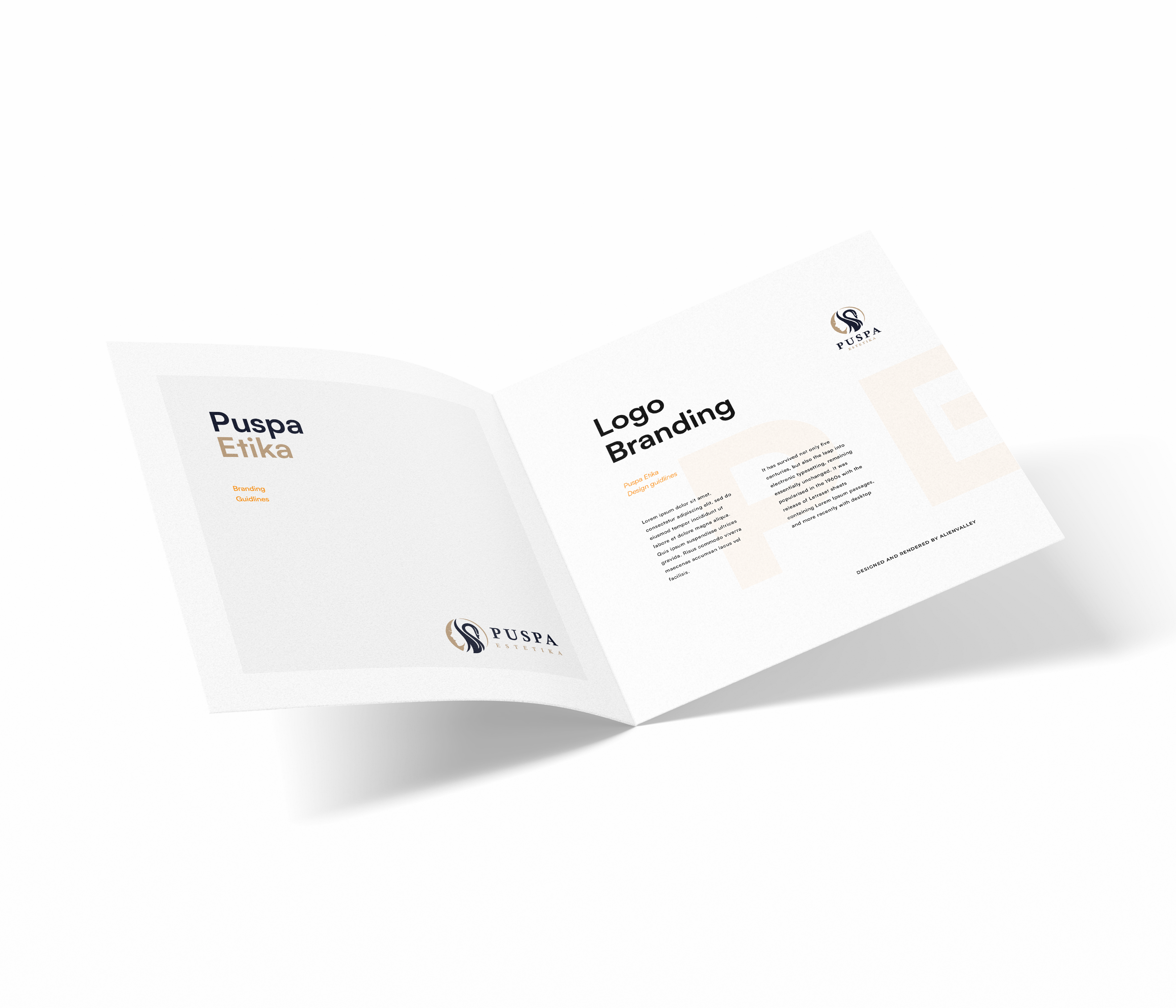 Puspa Etika Logo Branding beauty branding freelance logo salon woman