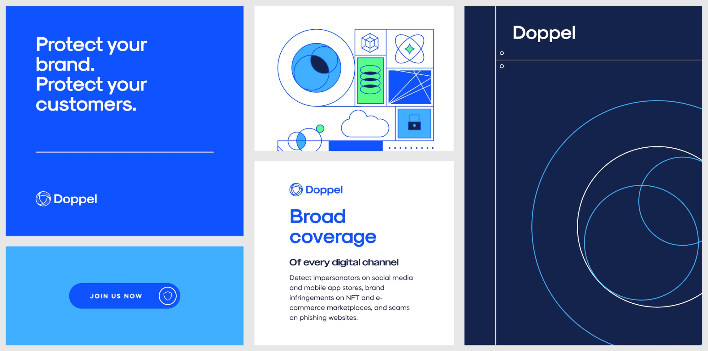 Doppel Rebrand and Case Study b2b b2b technology brand agency brand identity branding clean cyber cyber security design doppel identity logo logo design odi odi agency startup visual identity