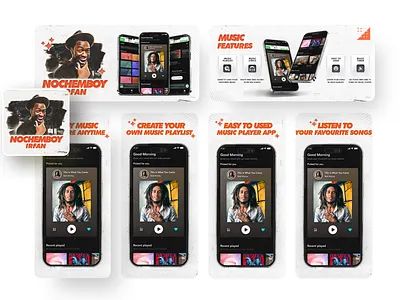 Music Ads Banner promotion design banner design freelancer music playstore promotion ui ux