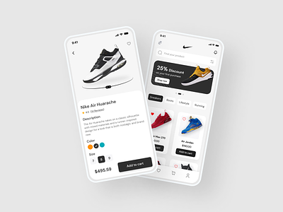 Shoes App UI Design designs, themes, templates and downloadable graphic ...
