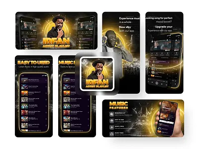 Music Ads Banner promotion design ads banner design music promotion ui ux