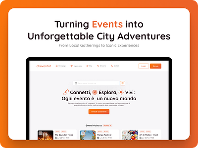 Cheventi - Navigating Citywide Adventures branding graphic design mobile design service design ui user experience user interface ux uxui website design