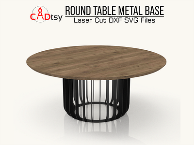 Table Metal Round Base DXF / SVG CNC Laser / Plasma Cutting File cnc cncfiles craft project files design designinnovation diy diyideas dxf