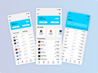 Stocks Trading Mobile App Design android app app ui design app ui ux branding design figma figma deisgn iphone mobile app trading ui ui design ui ux design uiux us research user experience design user interface design ux ux design