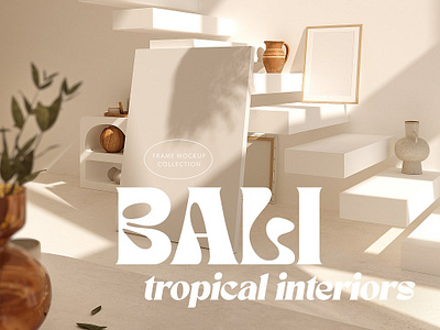 BALI Tropical Frames Mockups bali bali tropical frames mockups balinese canvas frame canvas mockup canvas print mockup frame mockup frame mockup bundle frame mockup scene framed print mockup minimalist minimalist mockup mockup mockup frame natural neutral tropical tropical interior tropical mockup