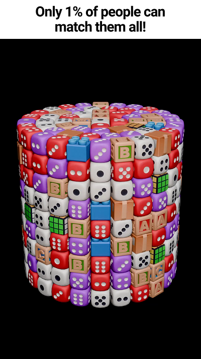 Huge cylinder puzzle 3d animation game hypercasual mobile motion graphics puzzle