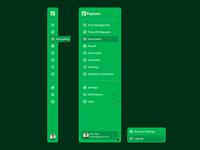 Sidebar Navigation app nav green menu minimal nav navigation product product design side nav sidebar sidenav ui ui design user interface