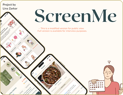 ScreenMe mobile application mobileapp ui ux women