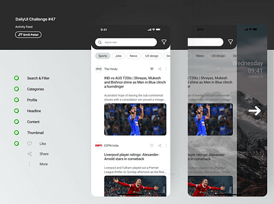 Daily UI #47 Activity Feed activity feed app dailyui design figma mobile app ui ux