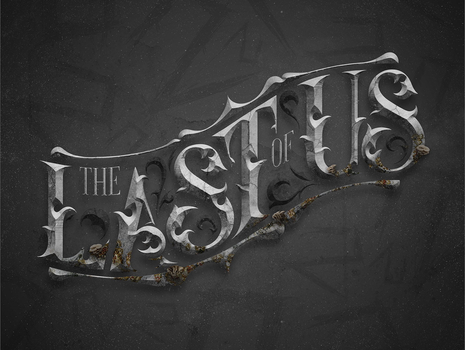 TLOU2 Word Mark 3d type art art direction artwork calligraphy creative design graphic design hbo illustration lettering sketch the last of us 2 tlou2 tv type illustration typography wordmark