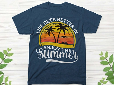 Summer T-shirt Design custom t shirt design fashion graphic design graphic tshirt merchandise summer summer camp summer design for shirts summer party summer t shirt summer t shirt design summer t shirt designs summer t shirts summertime t shirt t shirt design t shirt illustration trendy typhography tshirt typography