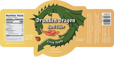 Drunken dragon branding graphic design illustrator product design vector