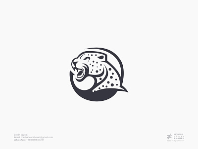 Leopard head logo animal brand design head leopard leopard head logo logo logotype