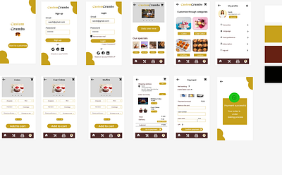 Bakery Customization app branding graphic design ui