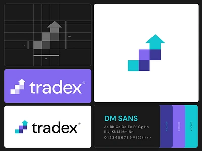 Tradex © - Logo design for a Trading Company. abstract arrow design arrowlogo branding creative logo crypto design geometric icon logo logocollection logofolio minimal modern modern logo options simple symbol tech trading