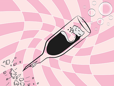 #Champagneproblems. burbujas design graphic design illustration ilustración minimalista taylorswift vector