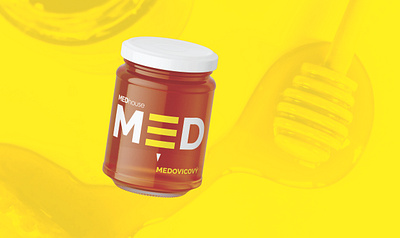 MED Honey Product Design adobe affinity branding design graphic design honey label logo med minimalistic product design simple