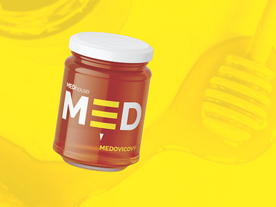 MED Honey Product Design adobe affinity branding design graphic design honey label logo med minimalistic product design simple