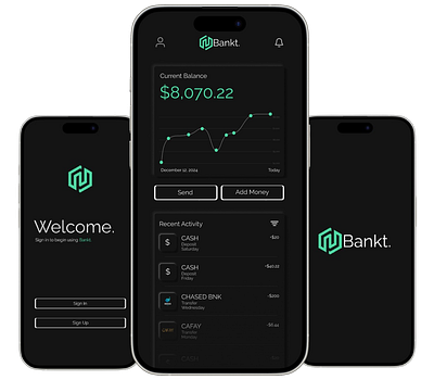 Bankt - Mobile Banking App UI app bank finance ui ux