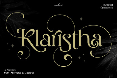 Klaristha - Ornamental Serif Font beautiful font beauty font beauty serif best font branding font classy classy font designer font display font elegant font