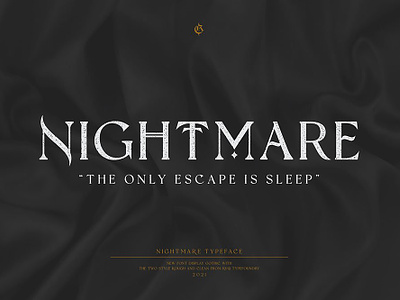 Nightmare Gothic blackletter branding display fashion gothic logotype movie music typeface