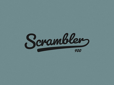 Scrambler 900 branding customtype design graphic design illustration logo scriptfont typography vector wordmark
