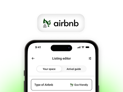 Sustainability emphasized — Airbnb case study airbnb airbnb case study airbnb feature branding case study figma graphic design green green design sustainability sustainability design typography ui uiux ux