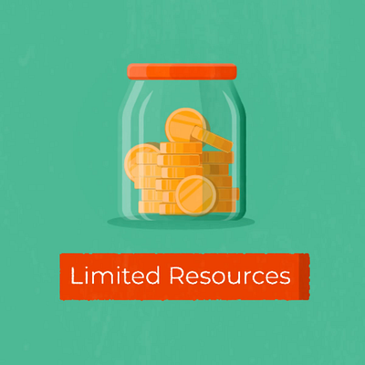 Limited Resources Icon 2danimation animation climate change coins illustration jar limited resources money motion graphics