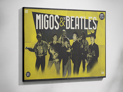 Migos & The Beatles art branding design poster art type