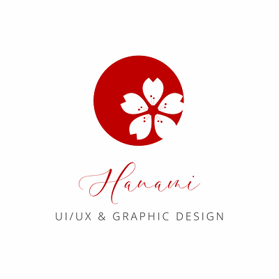 Hanami Logo Design cherry blossom designer graphic design hanami logo logo design sakura