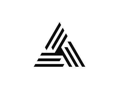 Letter A a letter advance architecture arrowhead brand branding geometric identity letter a line logo logomark mountain peak pyramid sports strip triangle