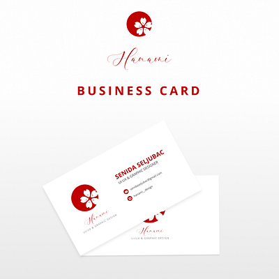 Hanami Business Card Design branding business card design graphic design template